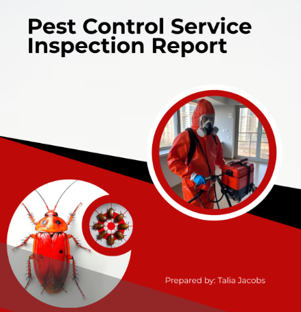 pest control service log inspection report clipboard